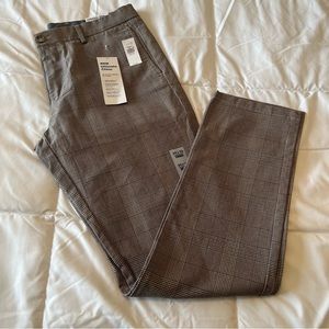 Men’s Old Navy Tan Plaid Chino Pants